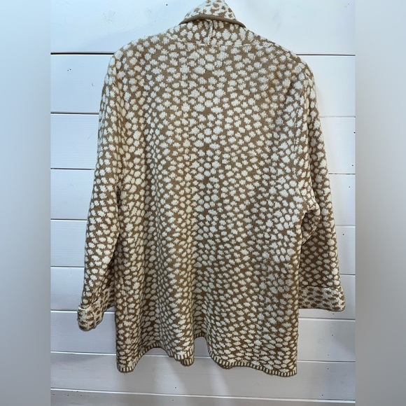SPANNER IMPORTS – Beige & Cream Knit Cardigan – Size XL - Picture 5 of 7
